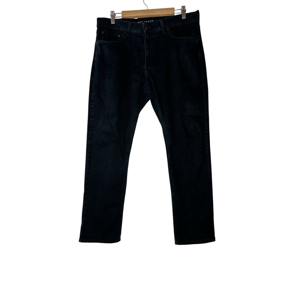 MOTT & BOW Jeans Men's Size 36 X 28 Slim Black Straight Classic